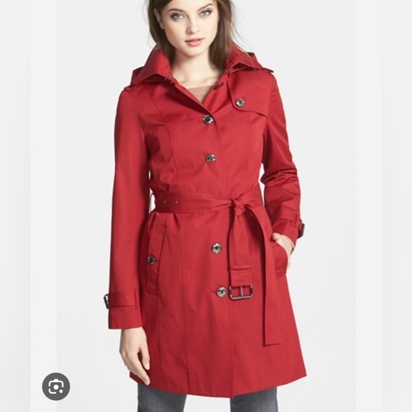 MICHAEL Michael Kors Jackets & Blazers - Michael Kors Single Breasted Belted Trench Detachable Hood